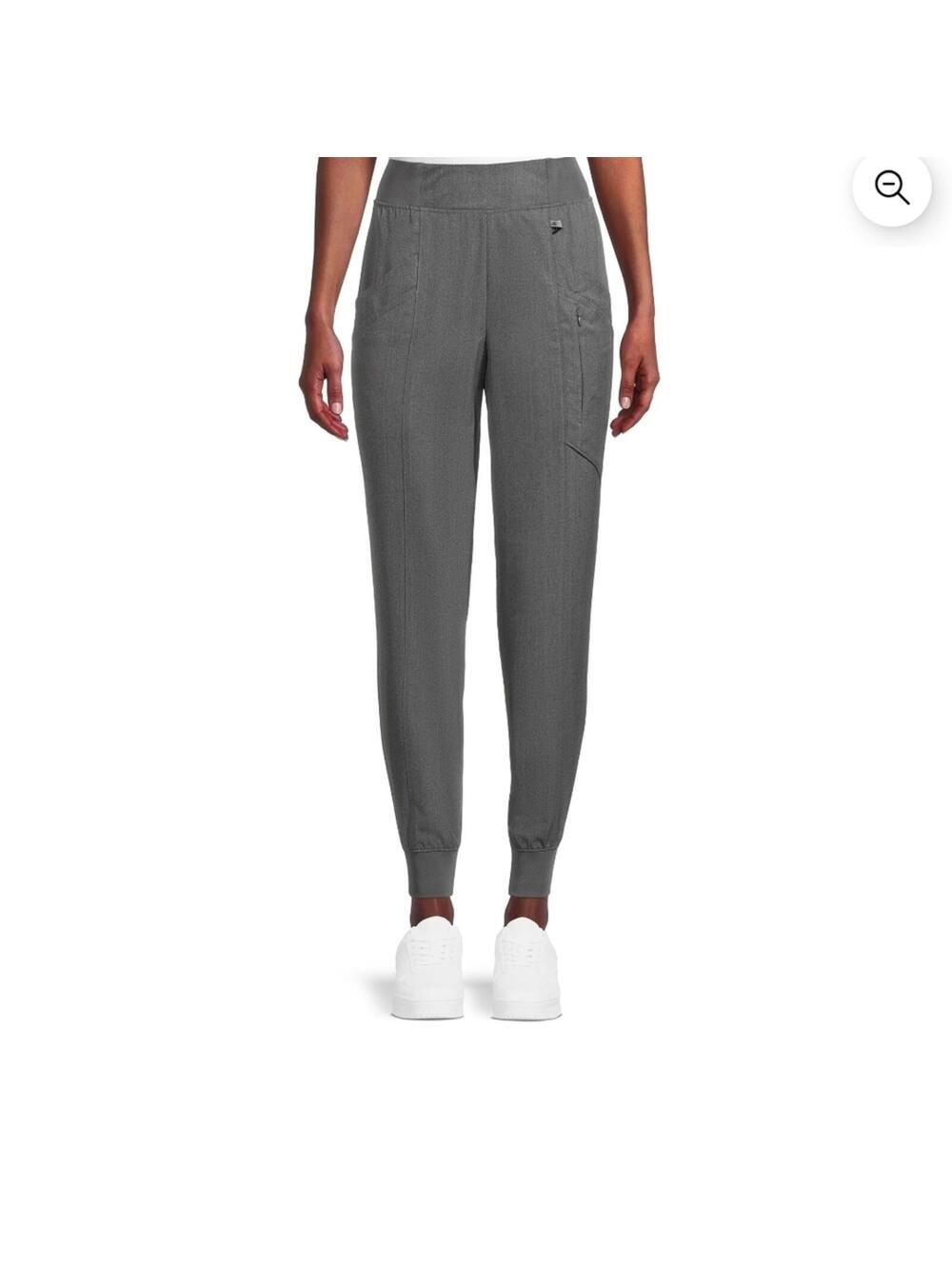 Climate Right by Cuddl Duds Pewter Scrub Jogger Pants S Anti Bacterial Tech